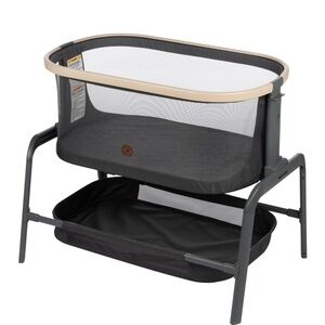 Maxi Cosi graphite Baby Bassinet with Storage
